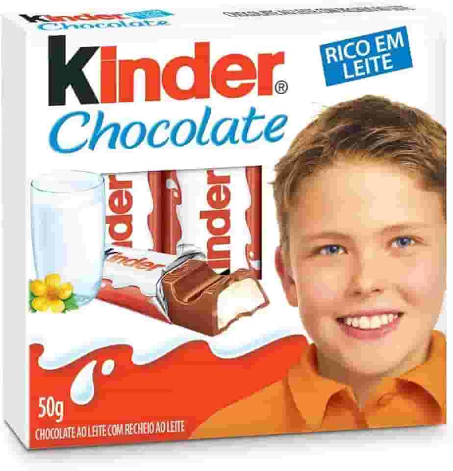 Chocolate Kinder Ao Leite C/24un 12,5gr - Ferrero
