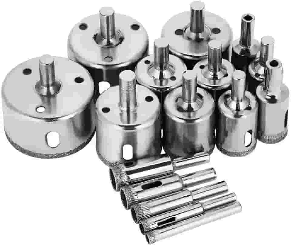 kit com 16 Serras Copo Broca Diamantada 6 A 50 mm Charbs