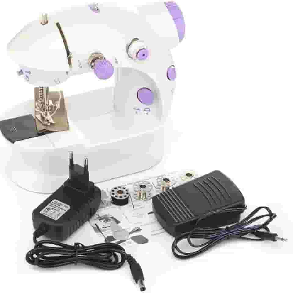 Mini Máquina De Costura Reta Countertech Fh-sm202 Portátil Branca 110v/220v