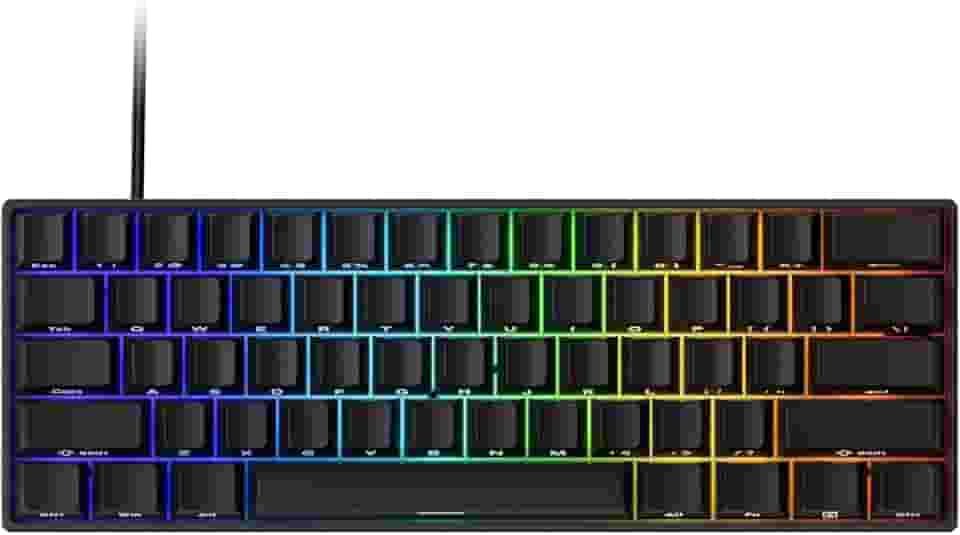 Teclado Mecânico Gamer Magnético Akko x Monsgeek Fun60 Pro SP Preto 8k Switch Akko Glare Linear AKKO01-00005-BLK