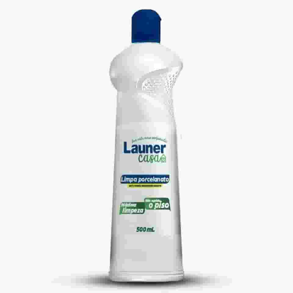 Limpa Porcelanato Profissional Concentrado Limpador de Alto Rendimento para Pisos, Mármore e Cerâmica Remove Sujeiras Difíceis sem Danificar Launer Casa 500ml