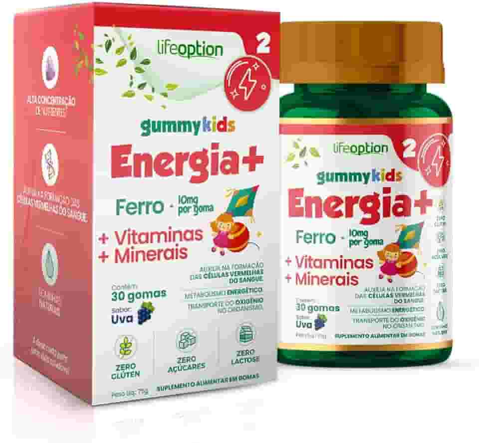 Gummy Kids Energia+ | Suplemento Infantil com Ferro e Vitaminas | Mais Energia e Vitalidade