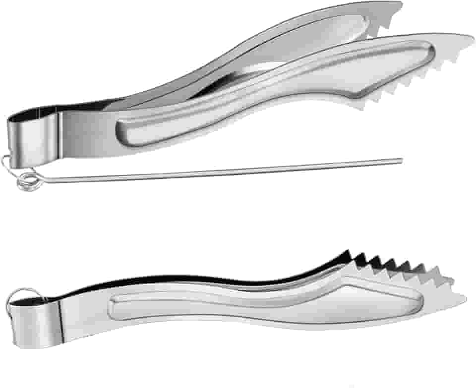 2 conjuntos de pinças de narguilé de metal para narguilé carvão pinças de metal narguile shisha carvão pinças com pôquer longos acessórios para narguilé shisha clipes de pinça
