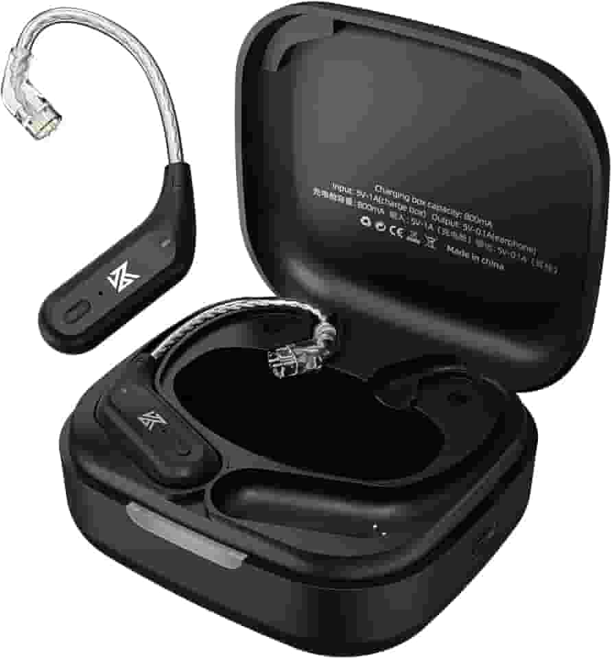 G.K KZ AZ09 Cabo Bluetooth sem fio, HiFi Upgrade Ear Hook, Bluetooth 5,2 polegadas, cabo de substituição para monitor de ouvido ZSX/ZSN/ZS10PRO/ZSNPRO/ZSNProX/AS12/ZAX (pino C)