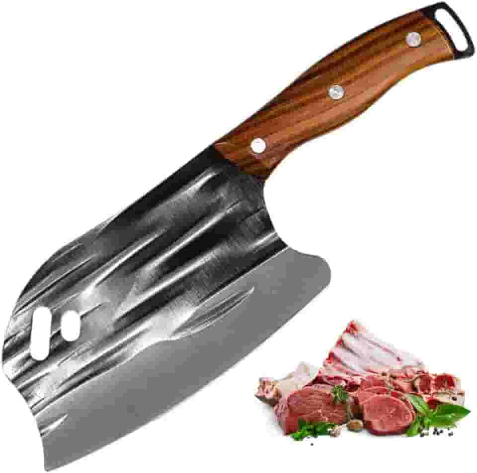 Cutelo Machado Inox Churrasco Artesanal Media Rústico -7