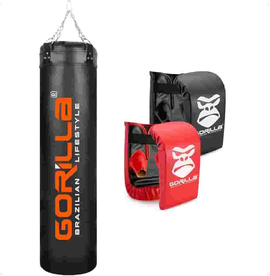 Saco Pancada Grande Profissional Boxe Muay Thai 160 cm + 2 Pares de Luvas Bate saco Adulto Gorilla