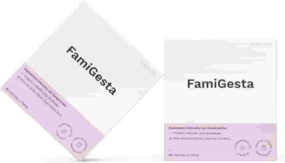FamiGesta - O polivitamínico completo para toda a gestação com tudo que o organismo precisa. (08 Semanas)