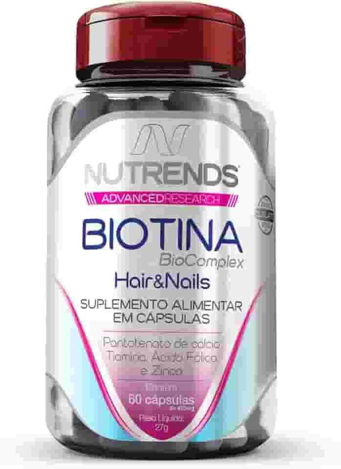 Biotina Hair & Nails 450mg 60 cápsulas, Nutrends