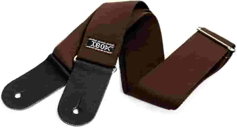 Correias em Algodão P/INSTR.CORDAS C/PONTEIRAS COURO DUPLO- LINHA COMFORT