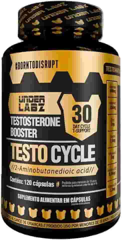 Testo Cycle - Under Labz | 120 Cápsulas - 30 Doses | Suplemento Masculino Natural | Performance, Vitalidade e Equilíbrio Hormonal com Vitaminas e Minerais Essenciais