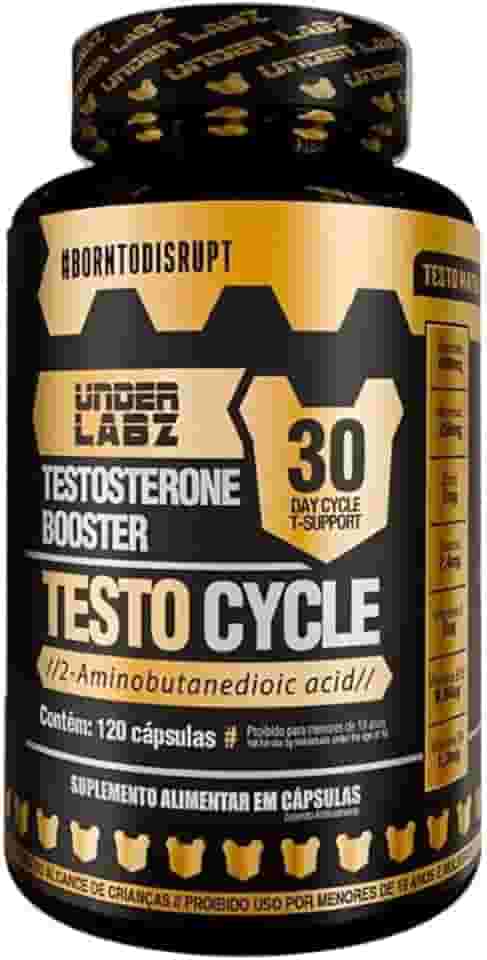 Testo Cycle - Under Labz | 120 Cápsulas - 30 Doses | Suplemento Masculino Natural | Performance, Vitalidade e Equilíbrio Hormonal com Vitaminas e Minerais Essenciais