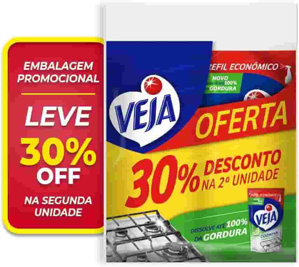 Limpador Desengordurante Veja Cozinha Limão com 2 unidades de 400ml