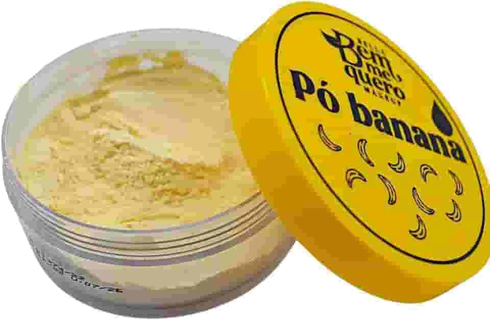Pó Facial Banana Translúcido Finalizador Efeito Matte Longa Duração Maquiagem Controla Oleosidade, Sela a Make, Reduz Brilho e Poros, Sem Marcar