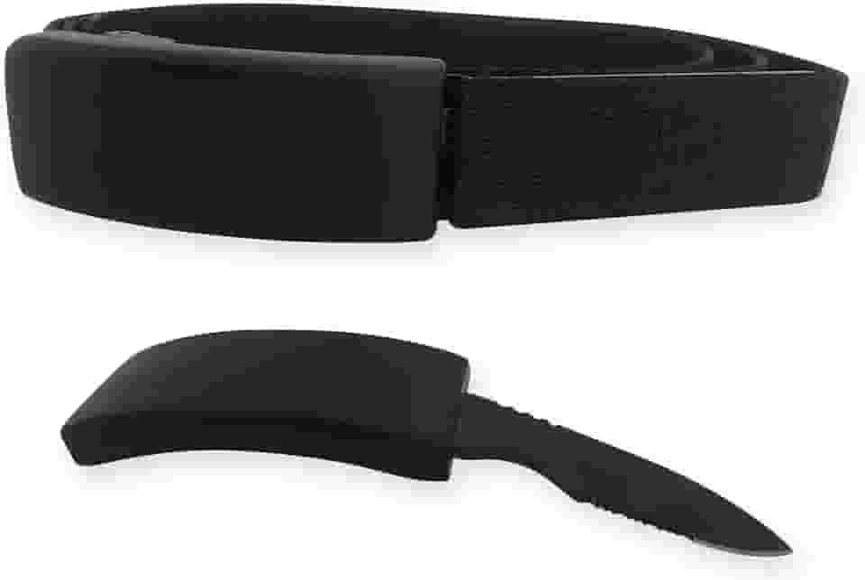 Cinto Canivete Com Faca Embutida Dissimulada Afiada Wow uso diario uso camping pescaria tatico