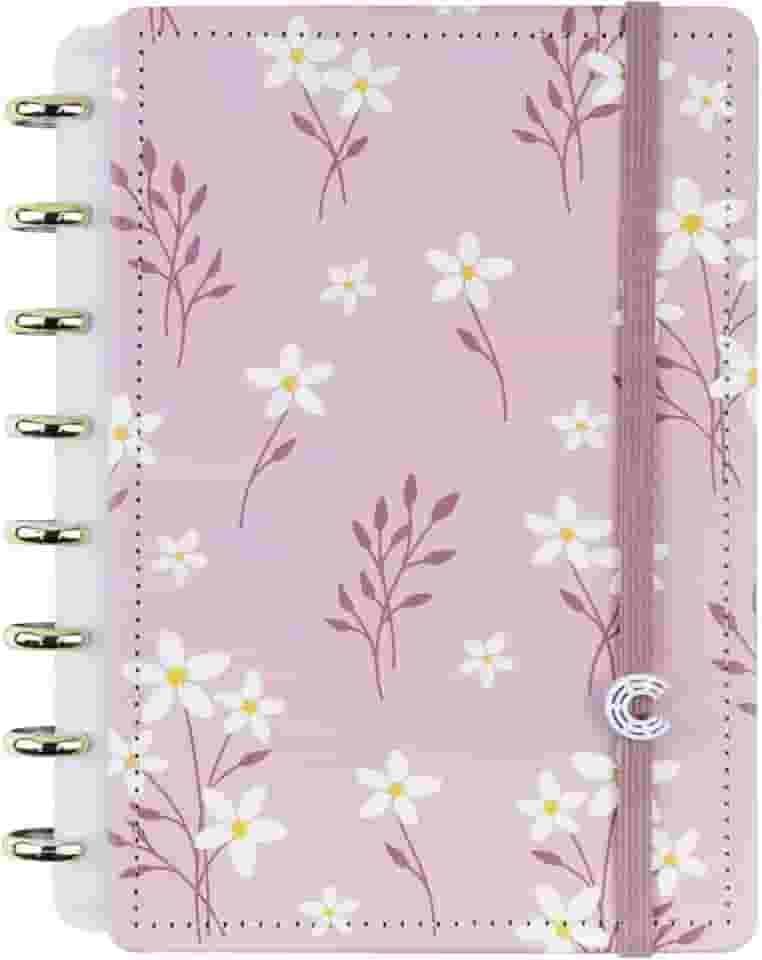 Caderno Inteligente, Pink Blossom By Sof, Grande, 280 X 215 mm, 80 Folhas, Caderno Inteligente