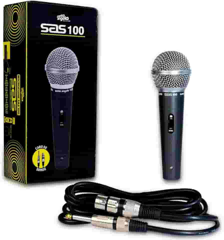 Microfone com Fio Santo Angelo SAS 100 Cardioide