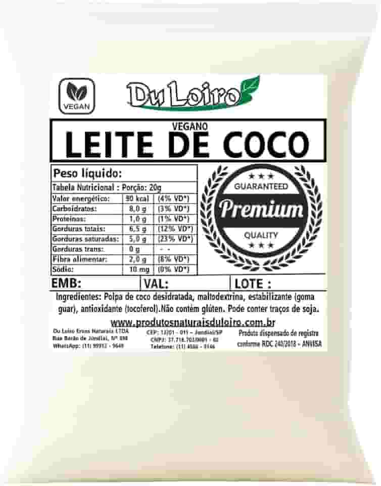 Leite de Coco em Pó Vegano 500grs