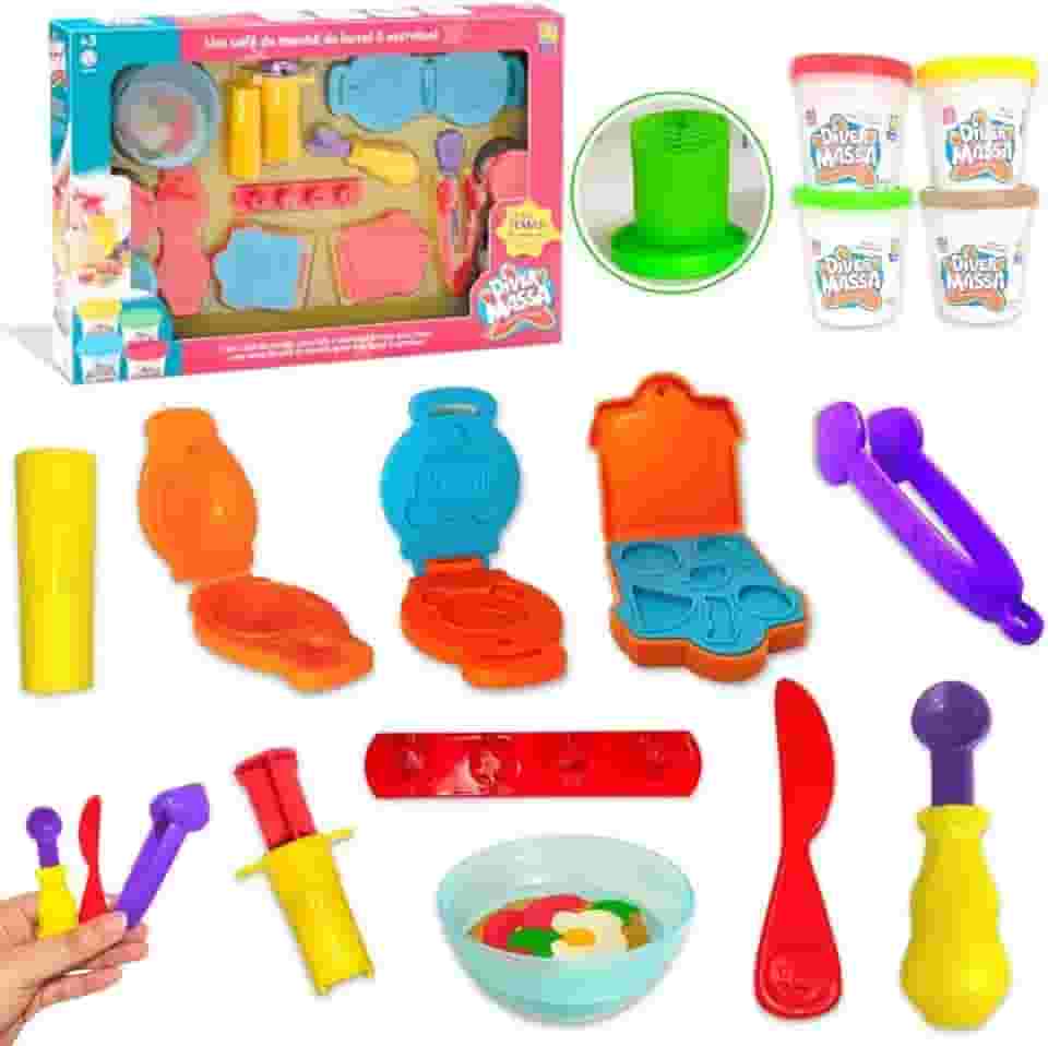 Kit Café da Manhã Massa Modelar Diver Massa - Divertoys