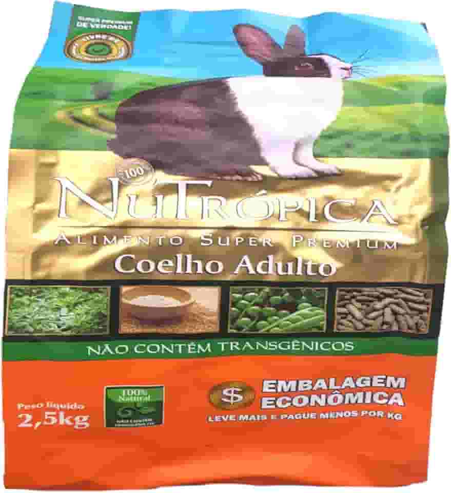 Nutrópica Ração Extrusada Coelho Adulto 2 5Kg