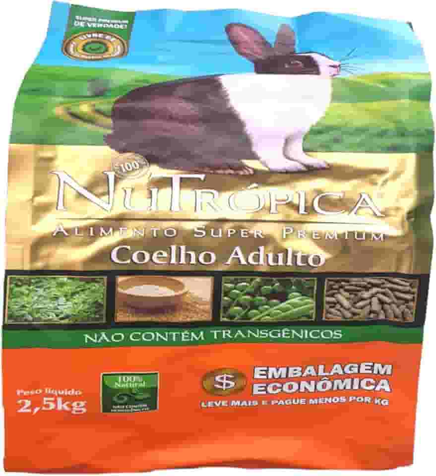 Nutrópica Ração Extrusada Coelho Adulto 2 5Kg
