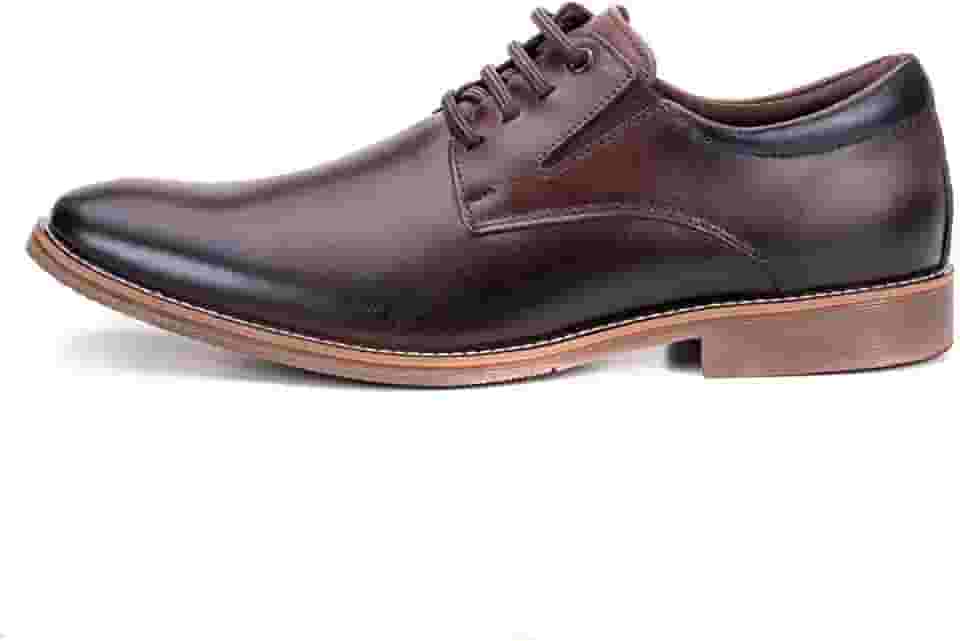 Sapato Masculino Social Couro Bico Redondo Moderno Confort