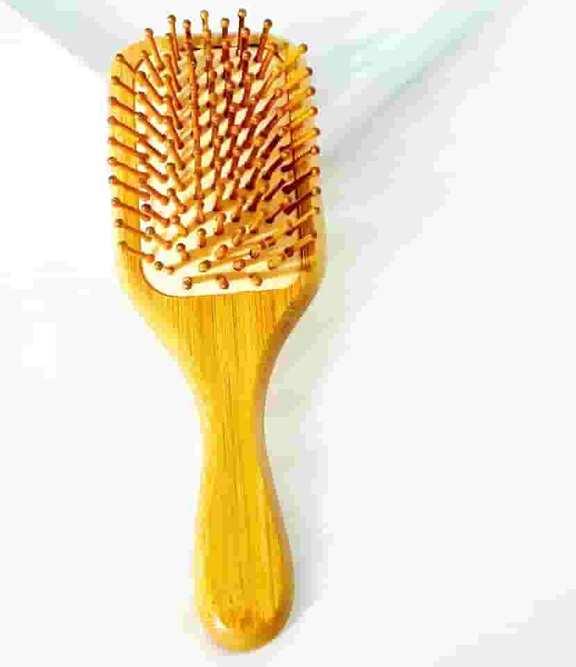 Escova de cabelo de madeira profissional para massagem e estilo do couro cabeludo