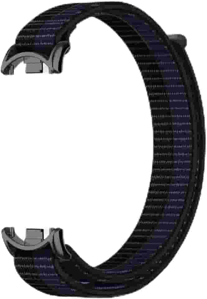 Pulseira esportiva de nylon para mulheres e homens, pulseira de substituição macia e respirável para Xiaomi Mi Band 10/9/8