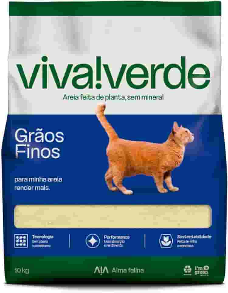 Viva Verde Areia Higiênica Grãos Finos 10kg
