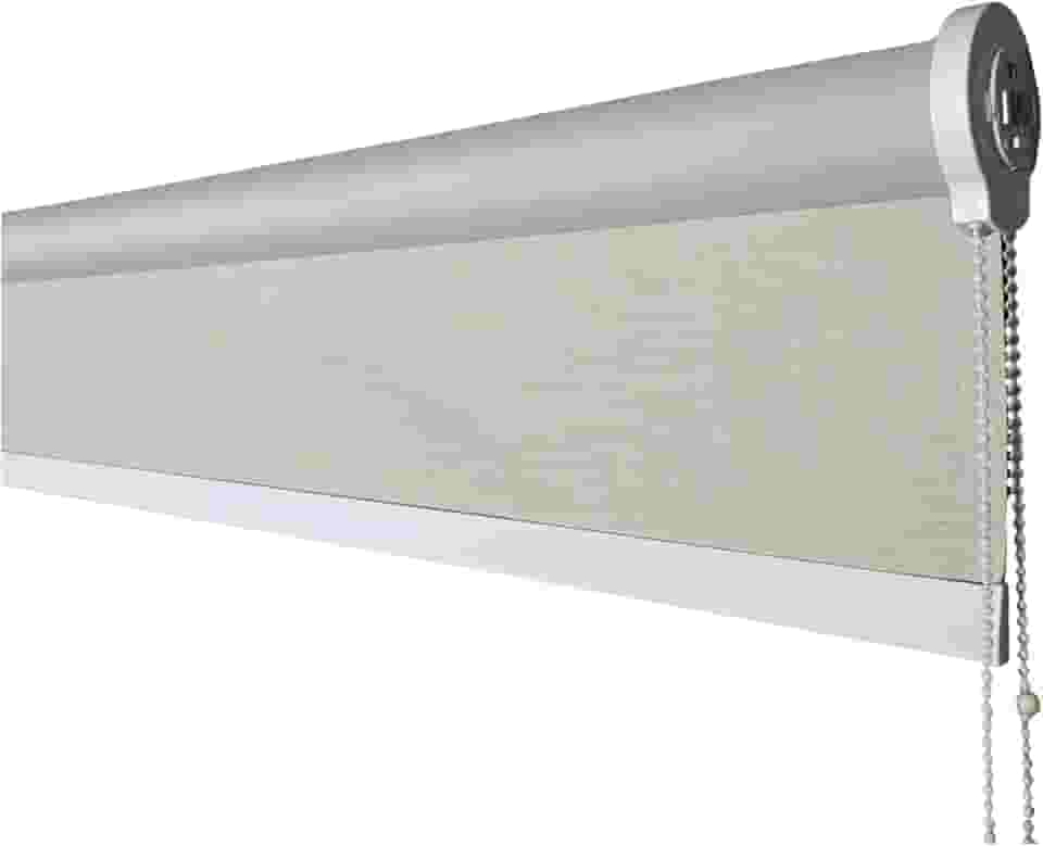 Persiana Rolo Blackout Medidas de 1,20L x 1,20A sem bandô Elegant Cor Cinza