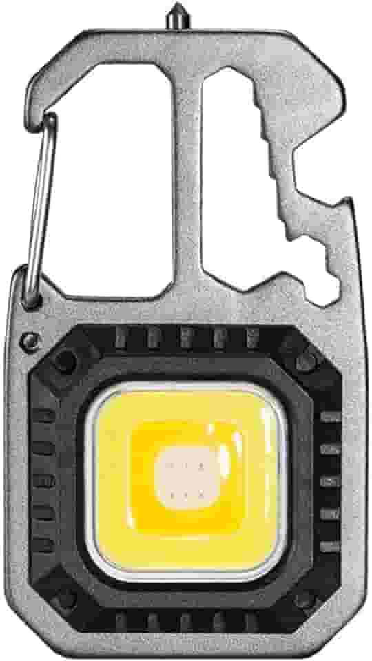 Lanterna Pequena Multifuncional Cob, 5 Modos de Luzes, à Prova D'Água com Chaves de Fenda, Abridor de Garrafas, Martelo de Vidro, Super Lanterna para Pesca, Caminhada e Acampamento [Shaolong]