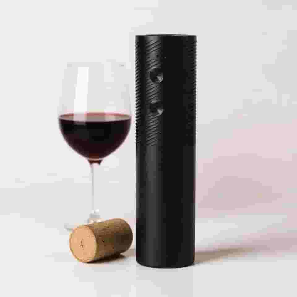 Abridor de Garrafa de Vinho Elétrico, Saca Rolha Automático Recarregável via USB-C, Portátil, Design Moderno, Premium.