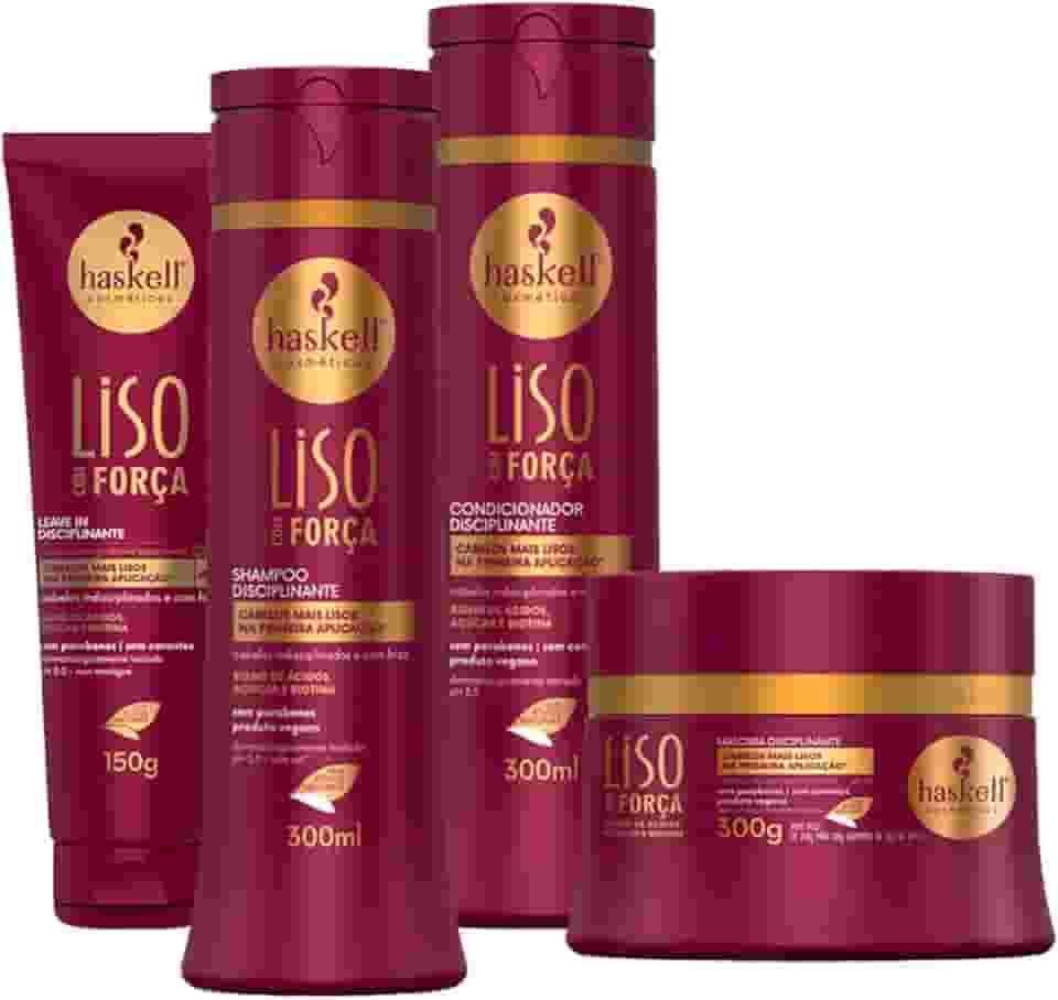 Kit Liso Com Força Completo 4 Itens