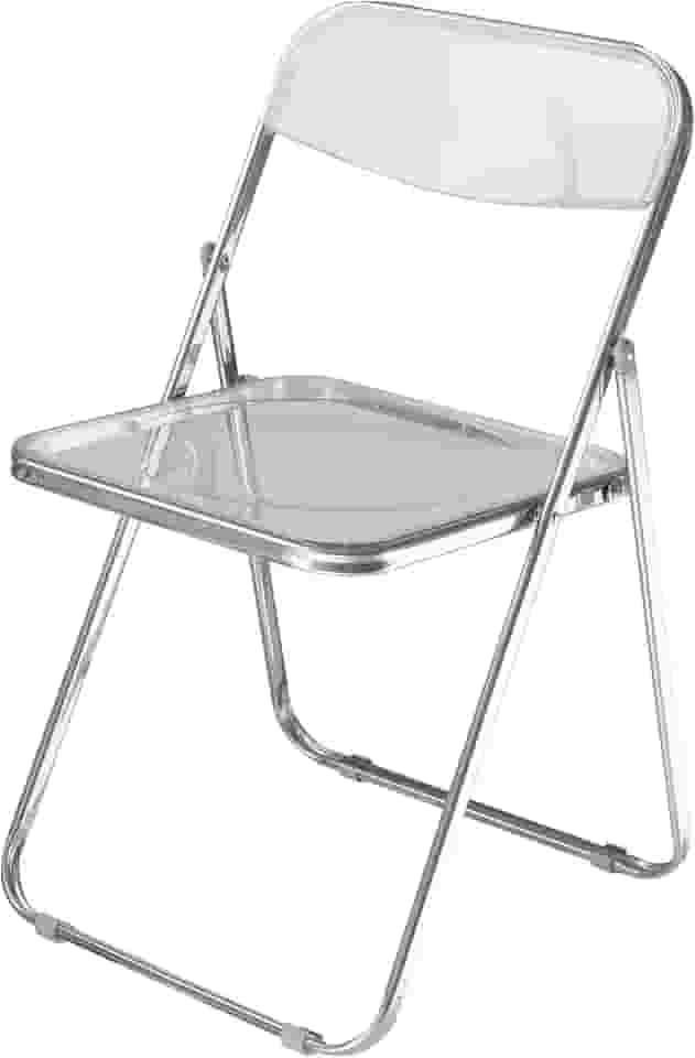 Urban Lifestyle Cadeira dobrável de acrílico, transparente