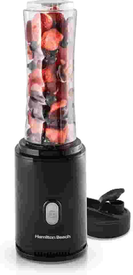 Liquidificador Individual, Preto, Dois Copos, Personal Blender 110v, Hamilton Beach