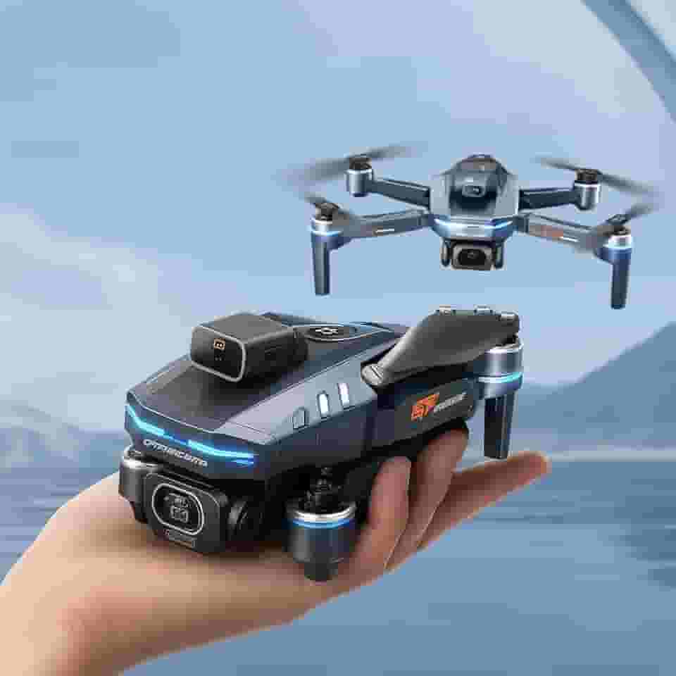 Drone MAX GT8 Drone com Câmera 4K HD, Controle Remoto com Tela LCD, Design Dobrável, Voo de Longo Alcance, Estabilização Inteligente, Ideal para Filmagens e Fotografia Aérea