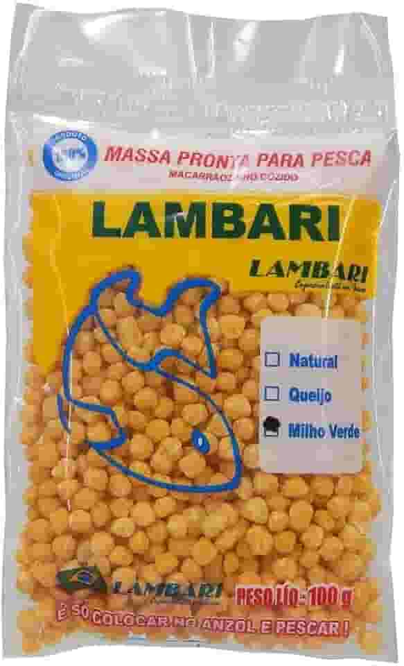 Massa Macarr�o Pronta Para Pesca Milho Verde 100g Lambari
