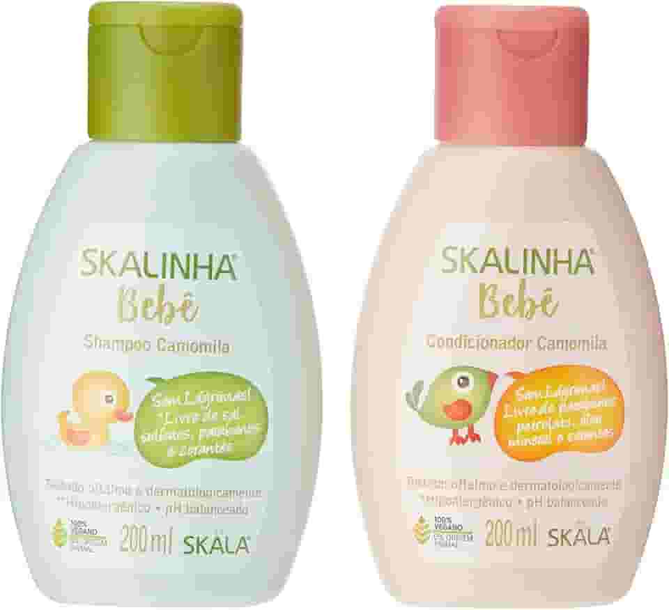 ZKMAGIC Kit Infantil Skala 200Ml Shampoo+Condicionador Camomila Skala