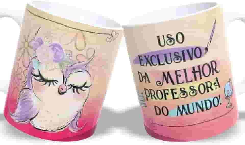 Caneca Profissão Professor Professora | Cerâmica | Presente Dia dos Professores m2