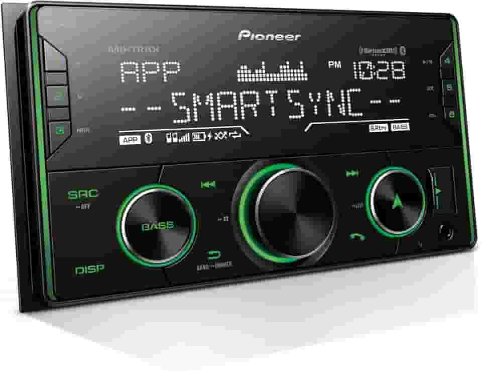 Pioneer MVH-S622BS DIN duplo, Amazon Alexa, Pioneer Smart Sync, Bluetooth, Android, iPhone - Receptor de áudio digital
