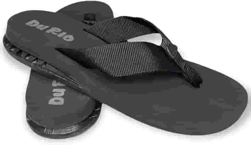 Chinelo Masculino Com Salto DuRio Air Para Esporão Fascite Plantar Ortopédico Vegano