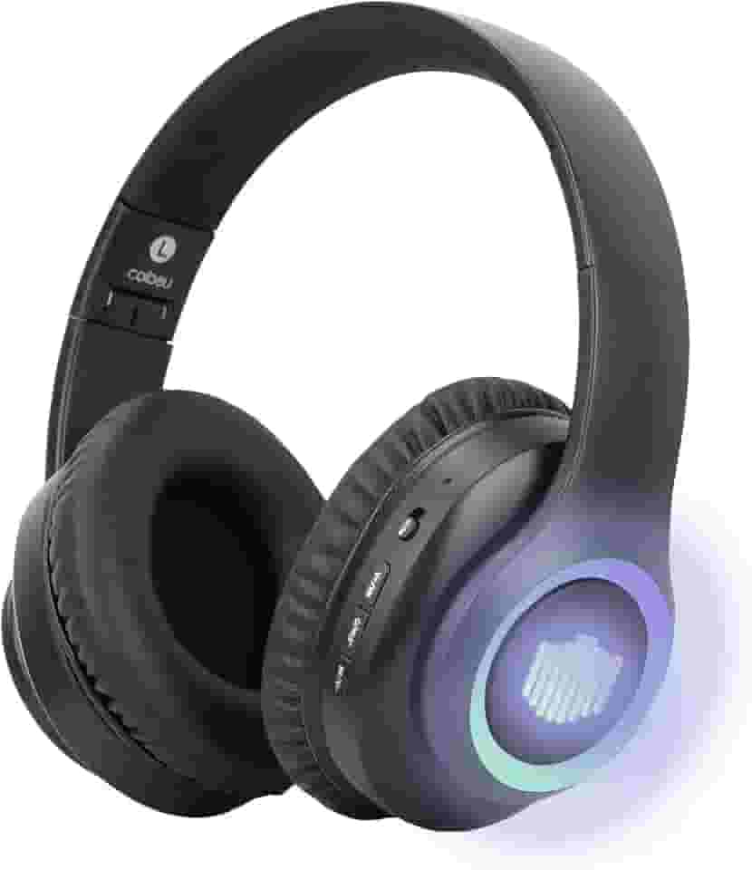 Fone de Ouvido Bluetooth, Fone de Ouvido Sem Fio, ANC Ativo, 40h Bateria (Preto)