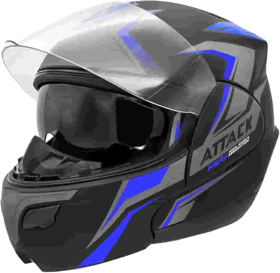 CAPACETE ESCAMOTEÁVEL PRO TORK ATTACK HSA AZUL TAM. 58