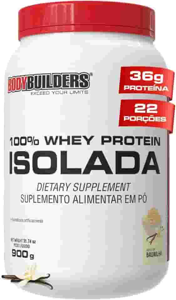 Whey Protein 100% Isolada Baunilha 900g - Bodybuilders
