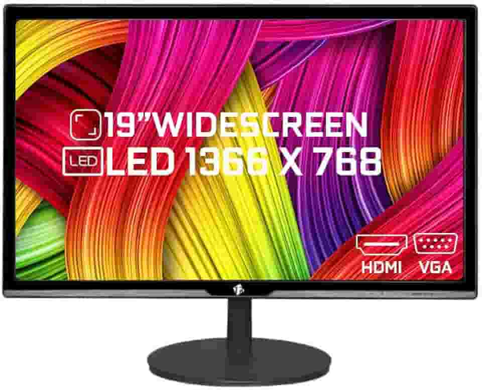 Monitor LED 19" Tronos Widescreen, VGA/HDMI Preto - TRS-HK19WV