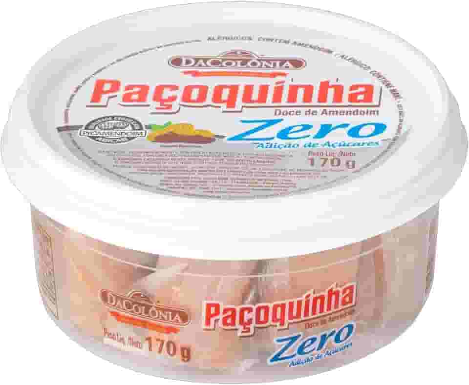 Da Colonia Paçoquinha Rolha Zero Adição De Açúcares 170G