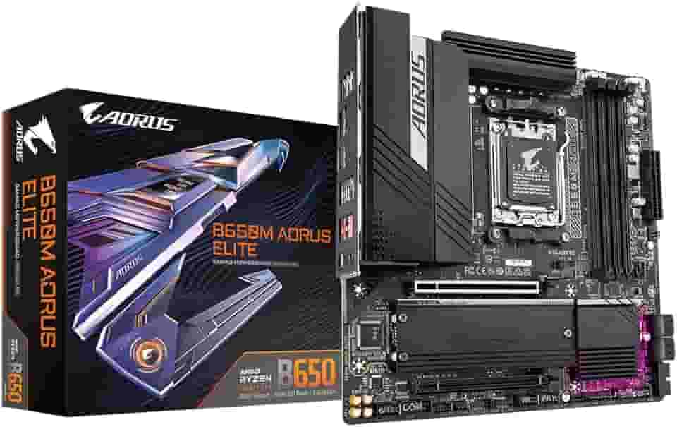 Placa Mãe Gigabyte B650m Aorus Elite, Ddr5, Microatx, Am5