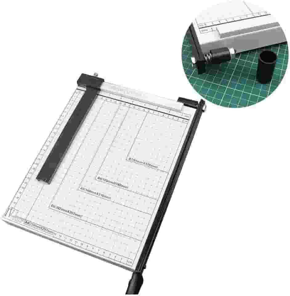 Guilhotina Base Em Aço 30 Cm Papel A4 Até 10 Folhas C/Trava