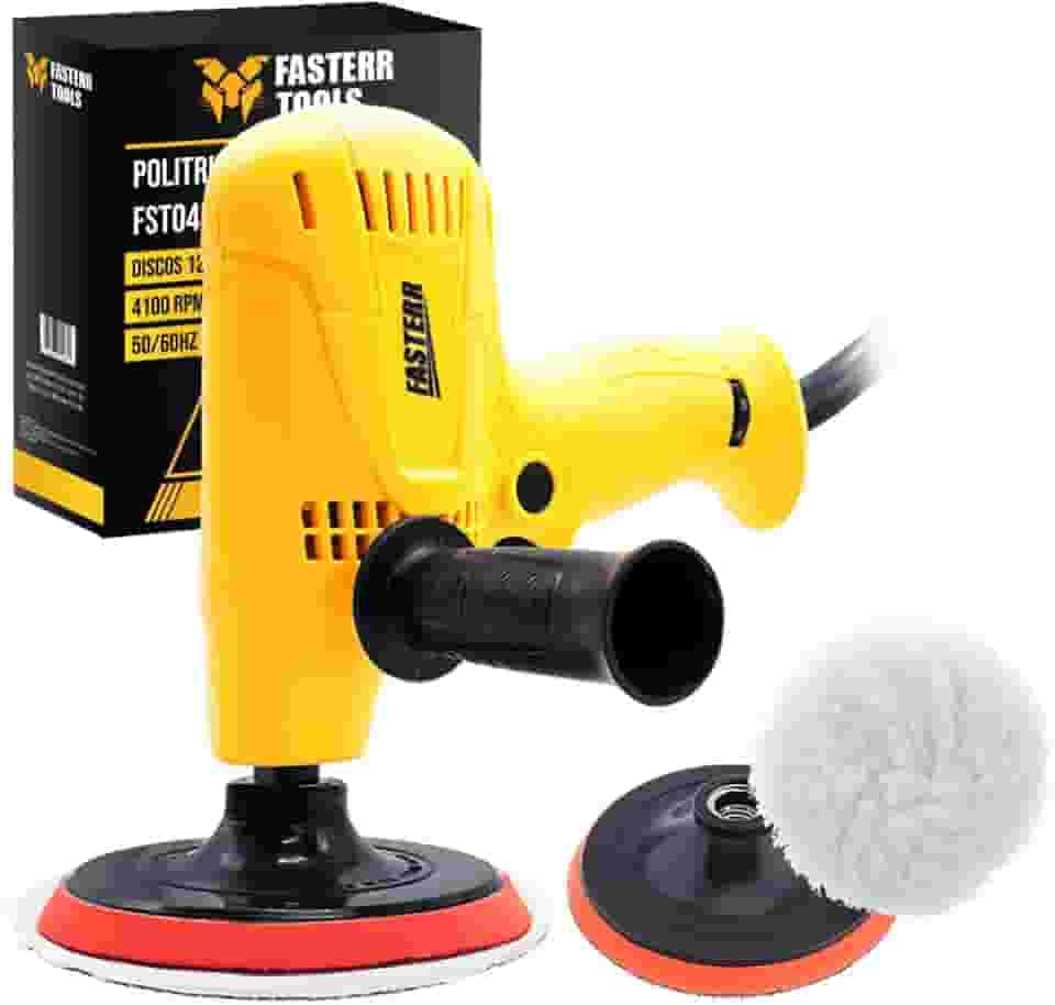 Politriz 700W Fasterr 6 Velocidades 600–4100RPM Disco 125mm Compacta e Ergonômica