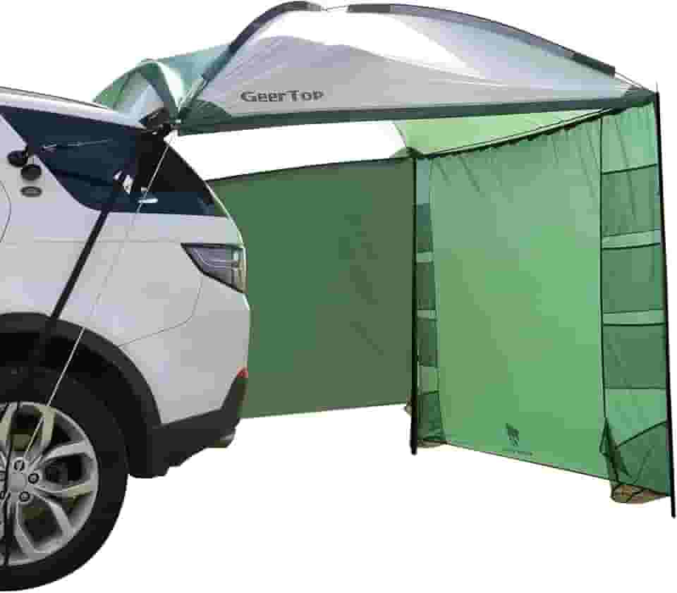 GEERTOP Tenda Lateral Leve Para Carro, Para Suv, Camping, Veículo, Toldo, Caminhão, Cobertura, Tenda Para Carro, Para Van, Mpv, Rv, Jipe, Viagem Ao Ar Livre