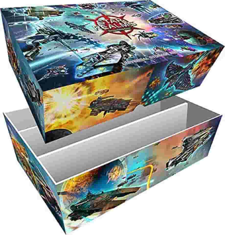 White Wizard Games Star Realms Universal Storage Box – Card Deck Box – Durable and Sturdy – Designed for use with Star Realms Deck Building Game, Multi-Colored